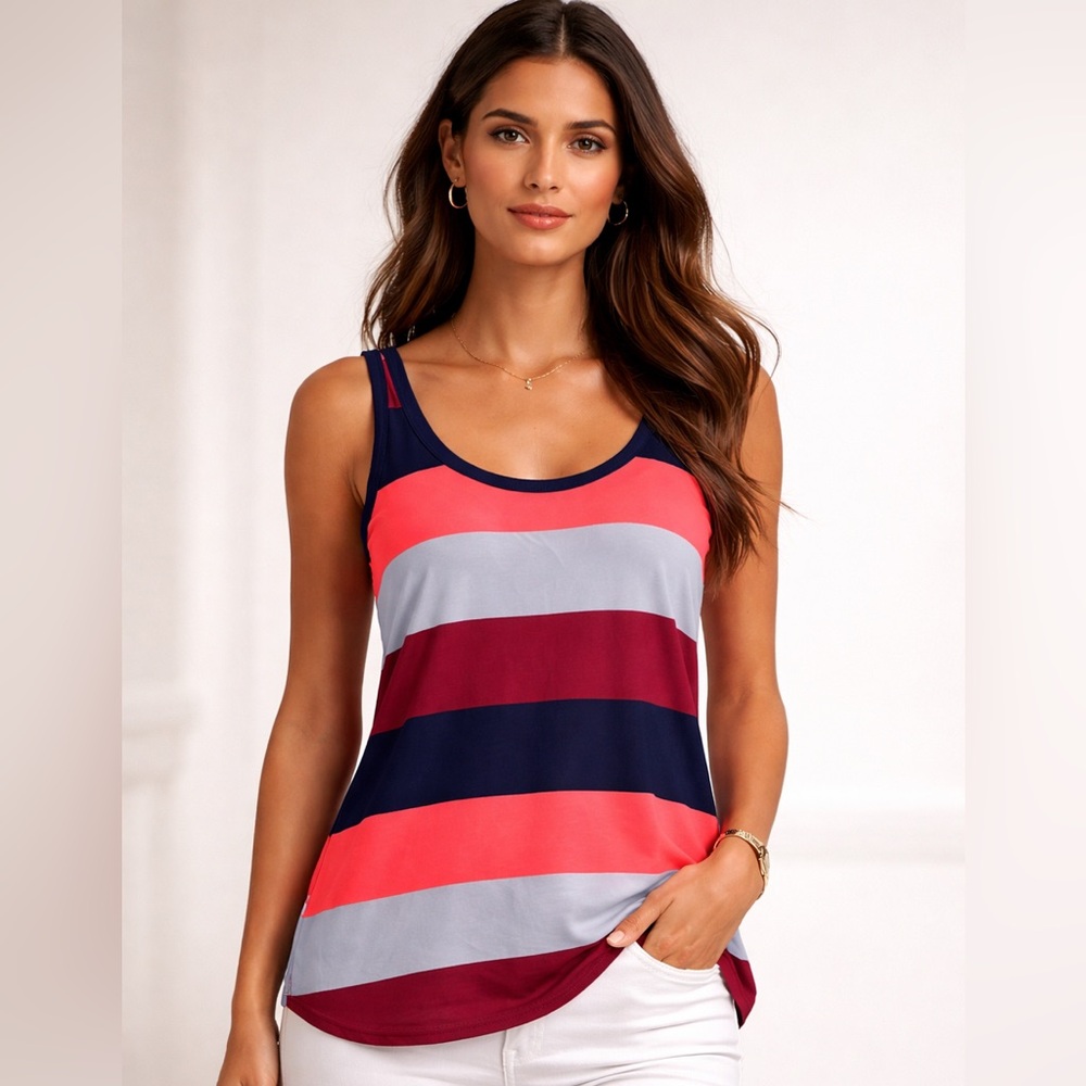 💚Express Colorful Striped Tank Top